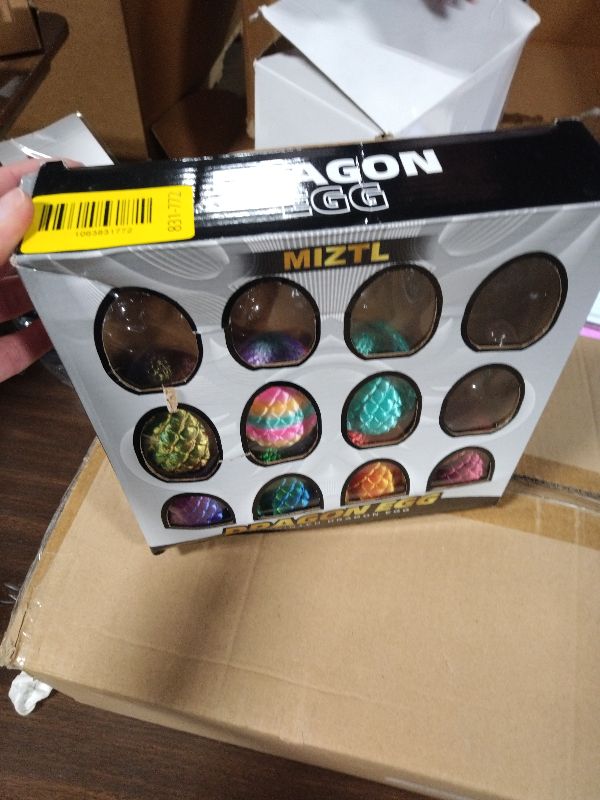Photo 1 of 12PACK 3D Printed Dragon Eggs, Mini Mystery Crystal Dragon 3D Printed Toy for Easter Basket Stuffers and Essentials, Easter Toys & Decor