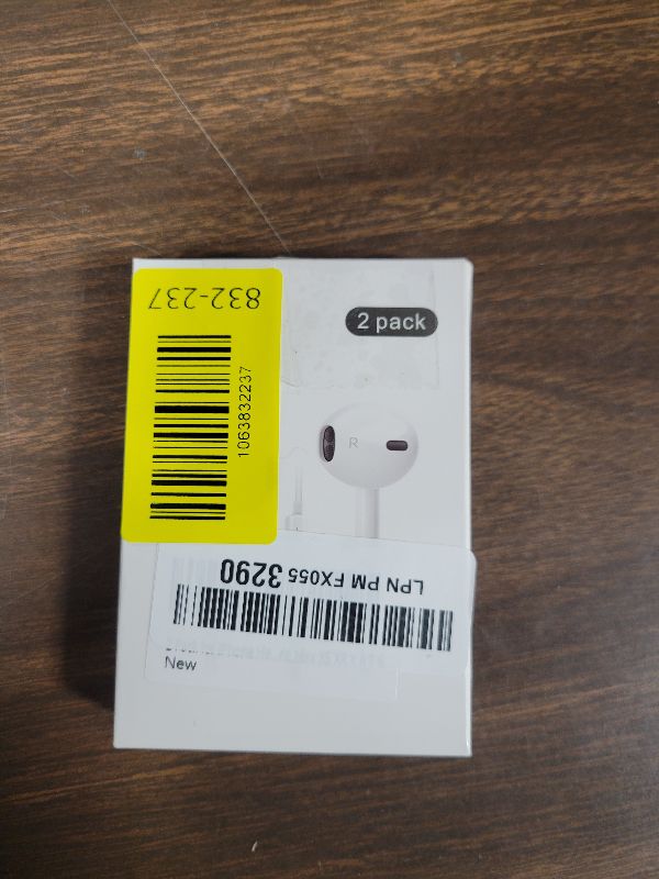 View 2 of 2 Pack for iPhone Headphones Wired Earbuds/Earphones with Built-in Remote to Control Music, Phone Calls, and Volume Compatible with iPhone 14 13 12 11 Pro Max XS XR X 8 7 6