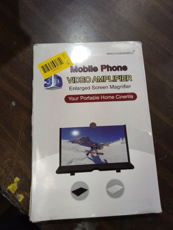 Photo 1 of 14 inch Screen Magnifier for Cell Phone 3D Magnifier Screen Enlarger for Movies,Videos,Reading,Gaming-Screen Amplifie with Foldable Phone Stand Holder. Compatible with All Smartphones-White