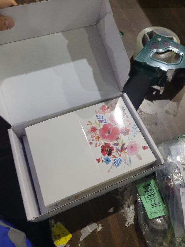Photo 1 of 100 Pack Blank Cards and Envelopes, 3.5 x 5 Inch Watercolor Flowers Blank Greeting Cards, Note Cards Blank Inside, Blank Cards for All Occasions Bulk