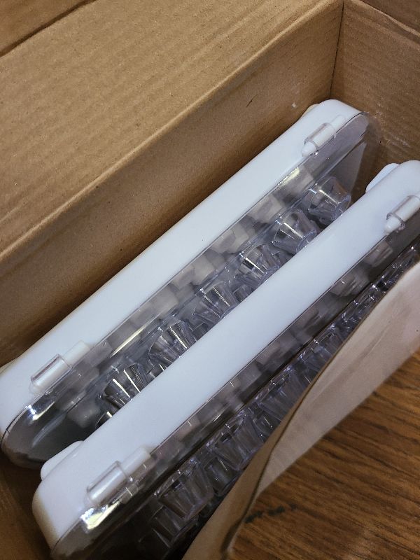 Photo 1 of 2 Pcs Piping Tip Organizer Box for 104 Icing Tips with 2 Standard Coupler 4 907 Flower Nails Piping Tip Storage for Cake Baking Decorating Tools