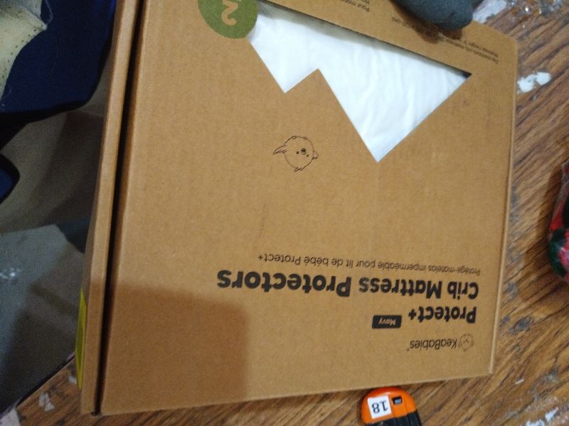 Photo 1 of 2-Pack Waterproof Crib Mattress Protector Cover Fitted - Quiet Baby Crib Mattress Pad Sheets, 52" x 28" Soft Quilted Cotton Baby Sheet, Machine Washable, Easy Fit, Durable (Soft White/Mavy)