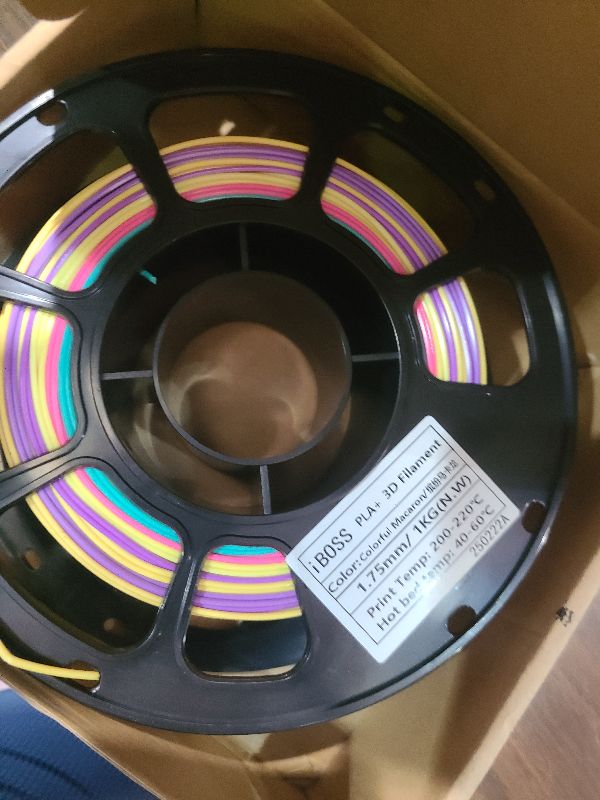 Photo 1 of 1.75mm 1Kg Silk Shiny PLA Most Basic Popular Multicolored Fast Color Change Rainbow 3D Printing Filament, Color Change Gradually Random Quickly, 2.2lbs 3D Printing Material by MIKA3D