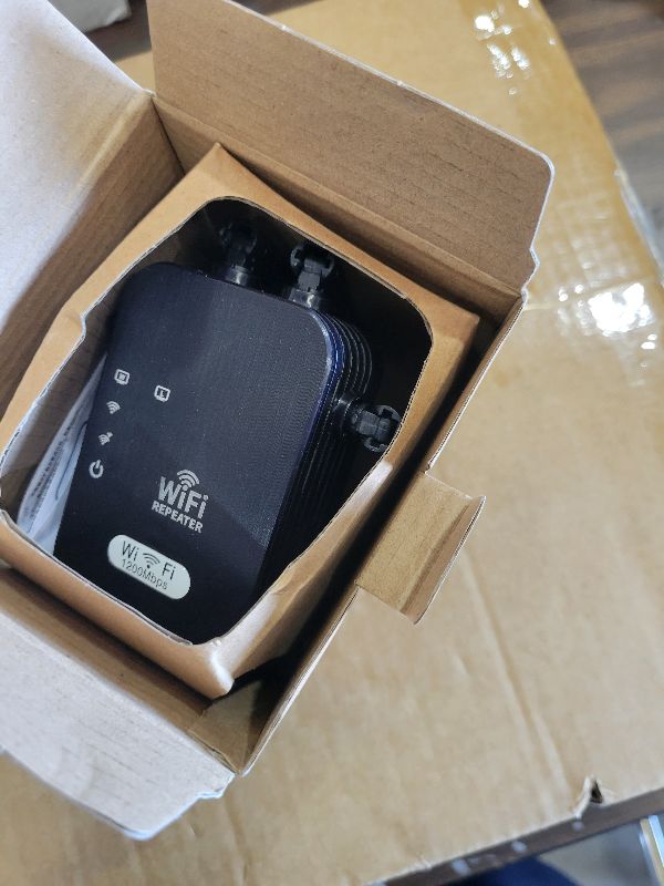 Photo 1 of 1200Mbps WiFi Extender Signal Booster,WiFi Extender Dual Band for Home?New Gen 6X Faster Internet Booster Extender, WiFi Repeater Coverage up to 10K sq.ft and 65 Devices(Black)