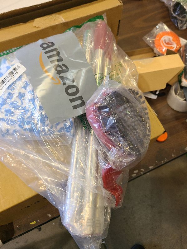 Photo 1 of 2 Pack Spin Mop Heads Replacement Compatible with O Cedar RinseClean 2 Tank, Upgraded Scrub Brush,4 Section Mop Handle and 1 Base Combo Set, Microfiber Replace Head Refill