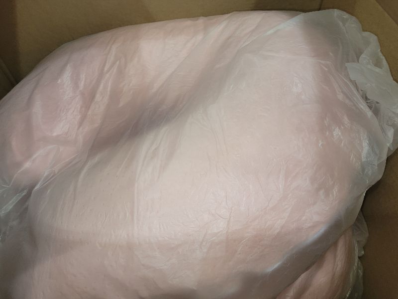 View 2 of 1 MIDDLE ONE Pregnancy Pillow, C Shaped Body Pillow for Maternity Support, Pregnant Women Sleeping Pillow with Velour Cover (Light Pink)