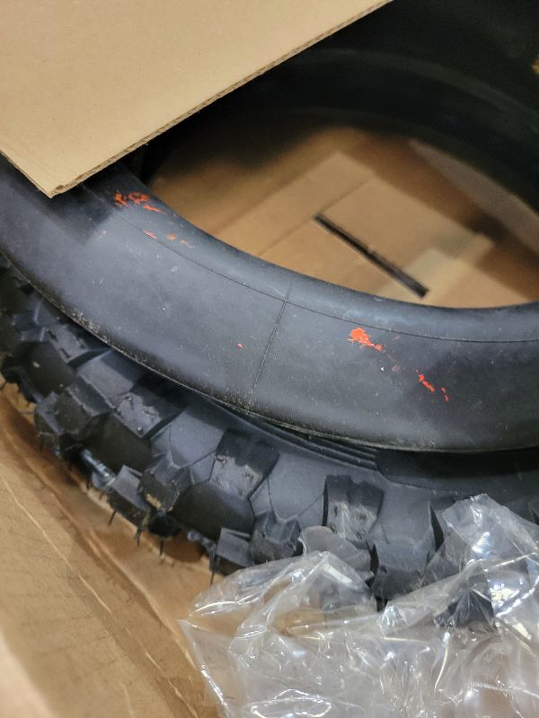 Photo 1 of 1PZ EHX-C8K 3.00-12 Tire & Inner Tube 80/100-12 Replacement for Honda CRF70 XR70 CR60R KLX110 KX60 Suzuki DRZ110 DS80 JR80 RM50 PW80 TTR YZ60 65SX 90cc 110cc 125cc SSR Off Road Motocross Pit Dirt Bike