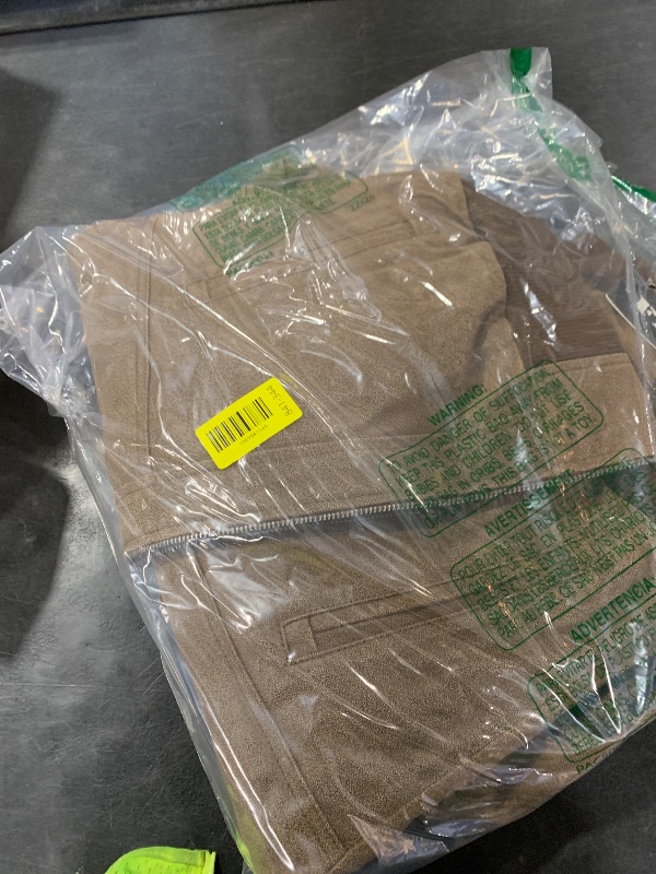 Photo 1 of FLAVOR Men Brown Leather Motorcycle Jacket with Removable Hood. (Small (US Standard), Brown)