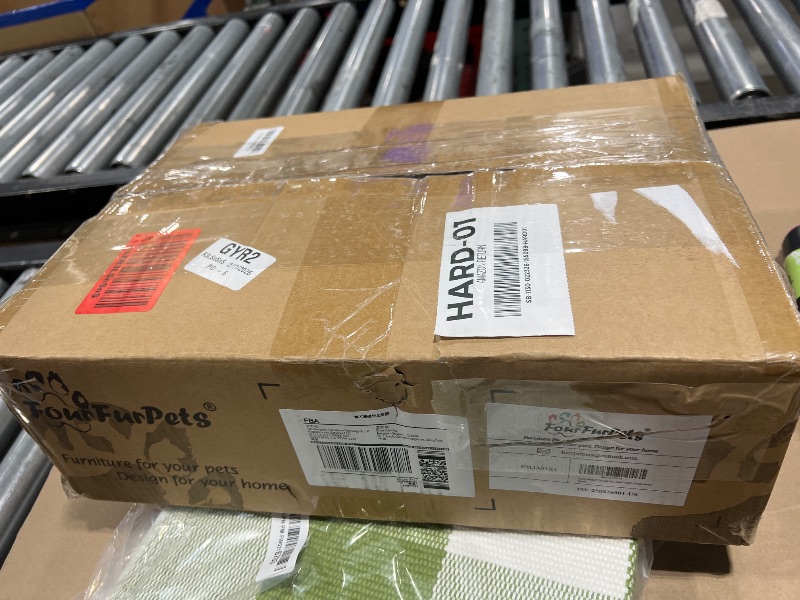 Photo 1 of FourFurPets 26.7in Large Cat Tree Tower Condo, Cat Scratch Posts for Indoor Cats, Big Plate, Three 23.6in Full Sisal Scratching Posts, Rustic Brown