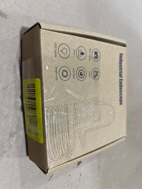 Photo 1 of [Dual-Lens] Endoscope Camera with Light, 1920P HD Borescope with 8+1 Adjustable LED Lights, IP67 Waterproof 16.5FT Semi-Rigid Snake Cord Inspection Camera for iPhone, iPad and Android Phone (Type C)