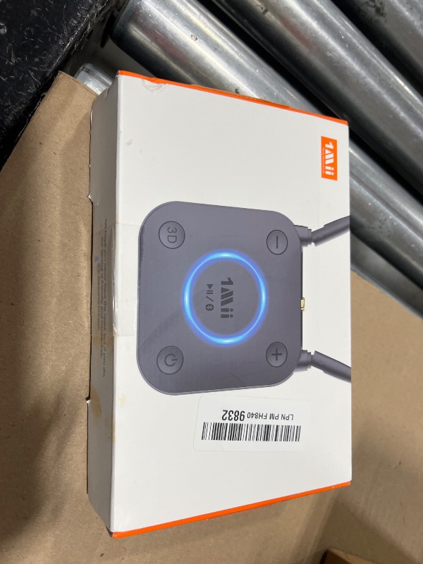 Photo 1 of [Upgraded] 1Mii Bluetooth 5.3 Audio Receiver, Long Range HiFi Bluetooth Adapter w/ 3D Surround aptX HD Low Latency, Optical RCA AUX 3.5mm Coaxial for Home Stereo System - B06Pro Grey