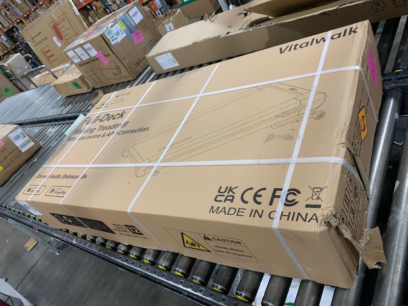 Photo 1 of Walking Pad Treadmill with Incline, Full Deck, Auto Incline 12%-20%, 400/350lbs Capacity, Vitalwalk Compact Under Desk Treadmills for Home Office, 3.0HP Brushless, Vertical Store, Apollo 11 Max