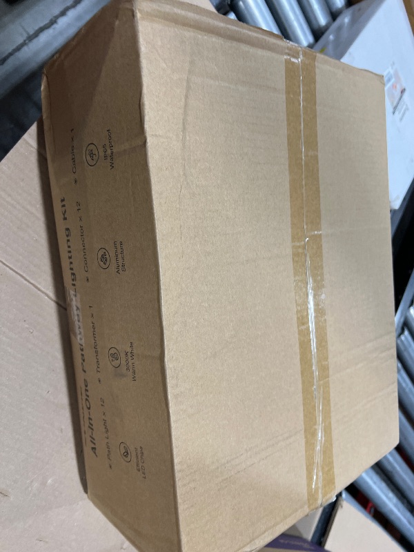 Photo 1 of SUNVIE All-In-One LED Low Voltage Landscape Lighting Kit 12 Pack Low Voltage Pathway Lights with 60W Transformer ETL Listed 100FT Wire for Path Garden, Waterproof Pathway Lights Wired, 3000K, Aluminum