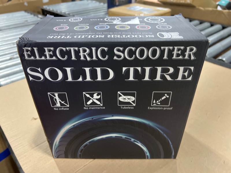 Photo 1 of Felixstory 10x2.5 Inch Solid Tire, Fit for 60/70-6.5 Original Tire, Fit for Hiboy S2 MAX/MAX Pro/ max3 NAVEE S65C OKAI EA10/ ES520B Hover-1 Alpha ESKUTE MAX Zero 10/ 10x Electric Scooter, Black 2pcs