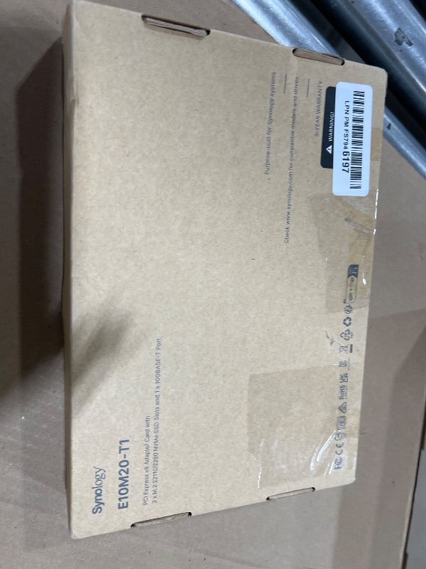 Photo 1 of Synology 10Gb Ethernet and M.2 Adapter card E10M20-T1, RJ-45; 1 port