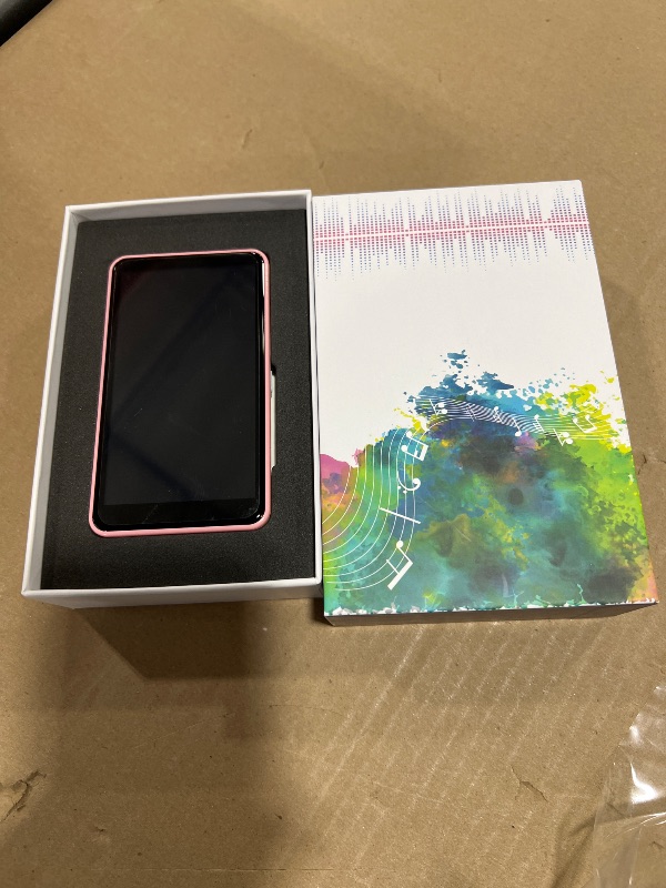Photo 1 of MP3 Player with Bluetooth and WiFi, 144GB Storage & Android OS, 4" Touch Screen, FM Radio, Kids MP3 & MP4 Player with Spotify, Amazon Music, and Google Play Store, DGTenk Portable Media Player (Pink)