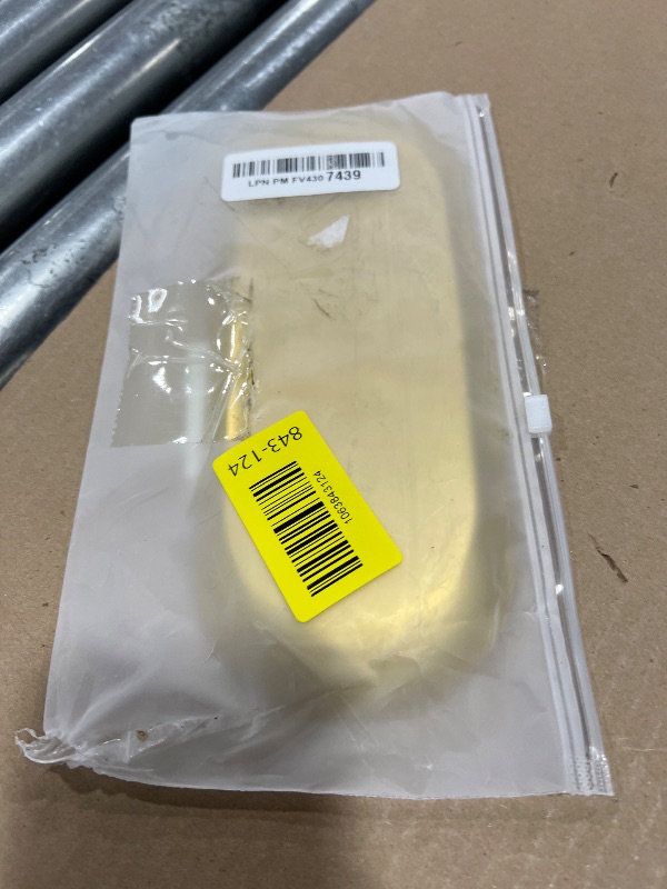 Photo 1 of 1 Pcs Gold Trinket Tray Oval Stainless Steel Small Serving Trays Towel Storage Dish Plate Tea Fruit Trays Jewelry Plate Decorative Storage Tray (Gold 1pcs, 9 x 3.8 Inch)