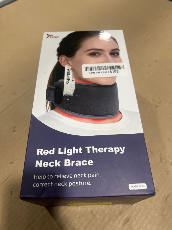 Photo 1 of Red Light Therapy Neck Brace, Red Light Therapy Device for Neck Pain Relief, 660nm Red Light & 850nm Near Infrared Light Therapy for Pain Relief, Travel, Sleep, Office Use for Women & Men (Purple)