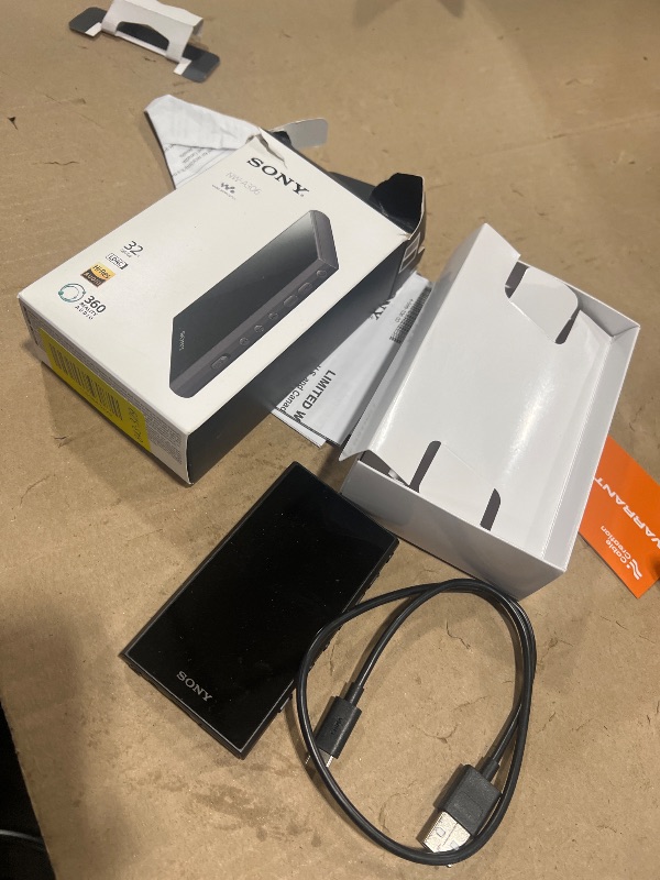Photo 1 of Sony NW-A306 Walkman 32GB Hi-Res Portable Digital Music Player with Android, up to 36 Hour Battery, Wi-Fi & Bluetooth and USB Type-C – Black NW-A306/B, Black