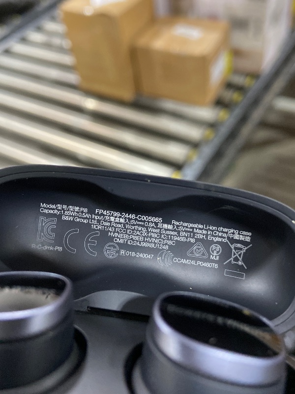 Photo 1 of Bowers & Wilkins Pi8 Bluetooth Wireless Earbuds (Anthracite Black), in-Ear Bluetooth Earphones with Qualcomm Chipset & aptX Lossless, Active Noise Cancelling Earbuds, 3 Built-in Mics, 15-Min Charging