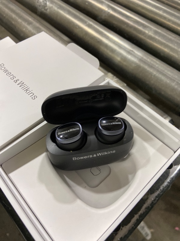Photo 1 of Bowers & Wilkins Pi8 Bluetooth Wireless Earbuds (Anthracite Black), in-Ear Bluetooth Earphones with Qualcomm Chipset & aptX Lossless, Active Noise Cancelling Earbuds, 3 Built-in Mics, 15-Min Charging