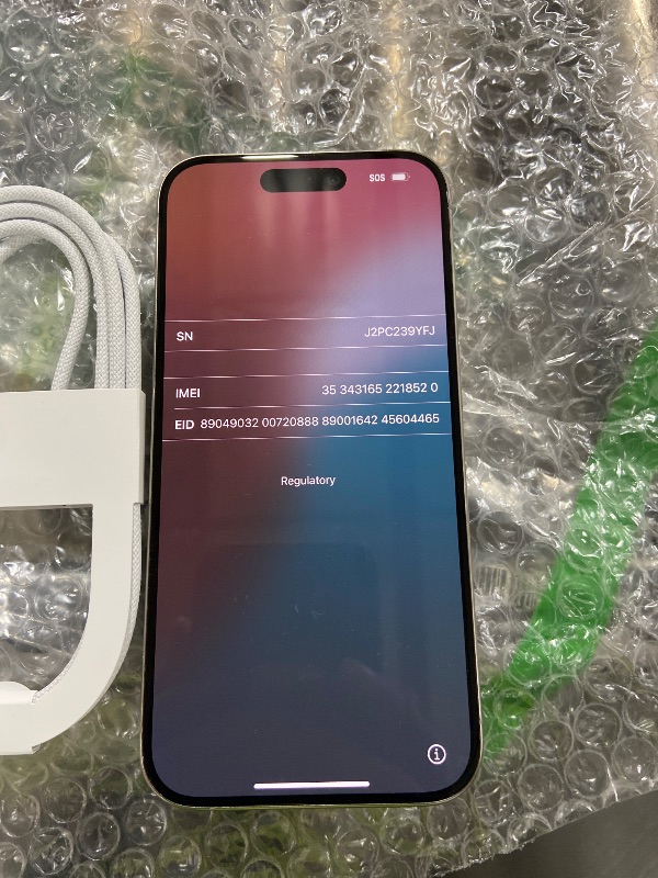 Photo 1 of Apple iPhone (Renewed Premium) 15 Pro, 256GB, Natural Titanium - Unlocked