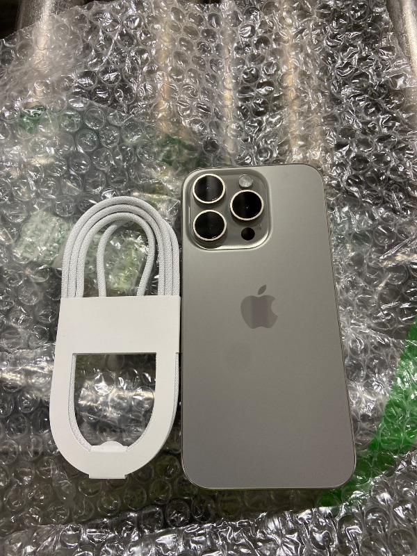 Photo 1 of Apple iPhone (Renewed Premium) 15 Pro, 256GB, Natural Titanium - Unlocked