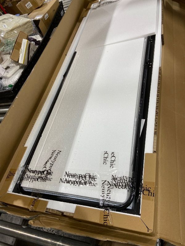 Photo 1 of NeuType 64"x21" Full Length Mirror - Wall & Floor Standing Mirror - Matte Black Bathroom Mirror