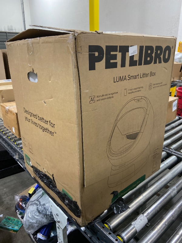 Photo 1 of PETLIBRO Luma Automatic Cat Litter Box AI-Camera Waste Analysis, Auto Odor-Control Self Cleaning Cat Litter Box with Multi-Cats Recognition, Smart App Usage Tracking, Safety Sensors and Large Open Top