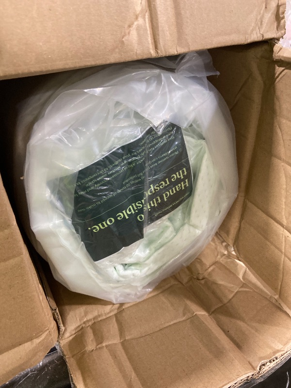 Photo 1 of Zinus 10 Inch Queen Green Tea Memory Foam Mattress [New Version], Fiberglass Free, Medium Firm Feel, Zoned Pressure Relief, Certified Safe Foams & Fabric, Mattress in A Box