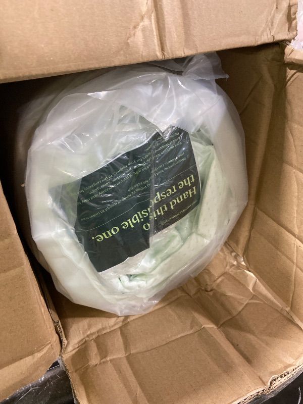 Photo 1 of Zinus 10 Inch Queen Green Tea Memory Foam Mattress [New Version], Fiberglass Free, Medium Firm Feel, Zoned Pressure Relief, Certified Safe Foams & Fabric, Mattress in A Box