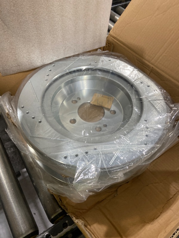 Photo 1 of Callahan Brake Parts Kit for Mercedes-Benz S450 18-20 Mercedes-Benz S550 14-17 Mercedes-Benz S550e 15-17 Mercedes-Benz S560 18-21 Front and Rear Drilled Slotted Rotors Ceramic Brake Pads EBYK041963