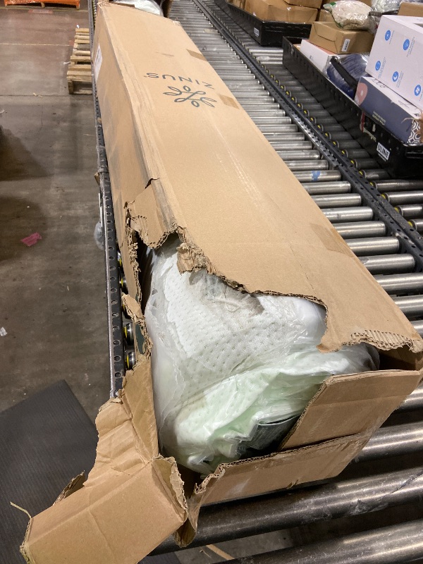 Photo 1 of Zinus 10 Inch Queen Green Tea Memory Foam Mattress [New Version], Fiberglass Free, Medium Firm Feel, Zoned Pressure Relief, Certified Safe Foams & Fabric, Mattress in A Box