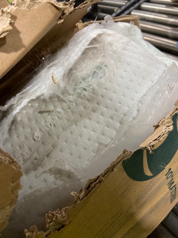 Photo 1 of Zinus 10 Inch Queen Green Tea Memory Foam Mattress [New Version], Fiberglass Free, Medium Firm Feel, Zoned Pressure Relief, Certified Safe Foams & Fabric, Mattress in A Box