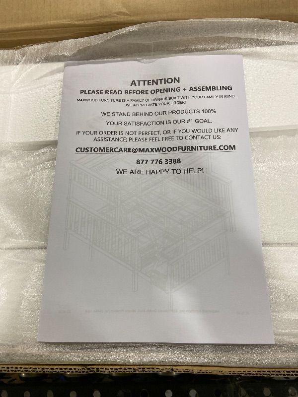 Photo 1 of Max & Lily Bunk Bed Twin Over Full Size with Ladder, Solid Wood Platform Bed Frame with Ladder for Kids, 14" Safety Guardrails, Easy Assembly, No Box Spring Needed, White