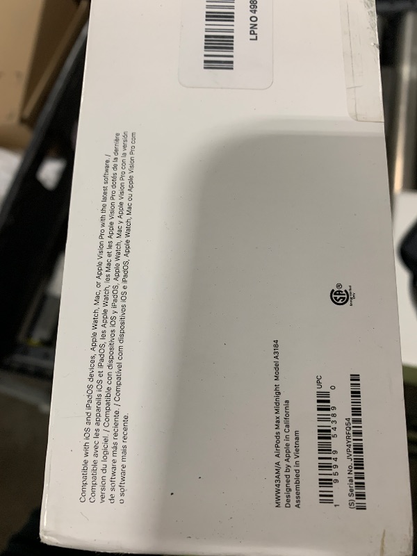 Photo 1 of Apple AirPods Max Wireless Over-Ear Headphones, Pro-Level Active Noise Cancellation, Transparency Mode, Personalized Spatial Audio, USB-C Charging, Bluetooth Headphones for iPhone - Midnight