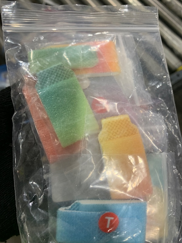 Photo 1 of 10 Pcs Buddy Tape Finger Straps, Hook and Loop Splint for Finger Buddy Straps, Index Finger Splint Buddy Tape Washable and Reusable Toe Straighteners for Curled Toes to Support (Rainbow Color)