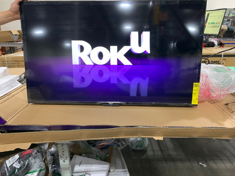 Photo 1 of Roku Smart TV – 50-Inch Select Series 4K HDR RokuTV with Roku Enhanced Voice Remote, Brilliant 4K Picture, Automatic Brightness, & Seamless Streaming – Live Local News, Sports, Family Entertainment