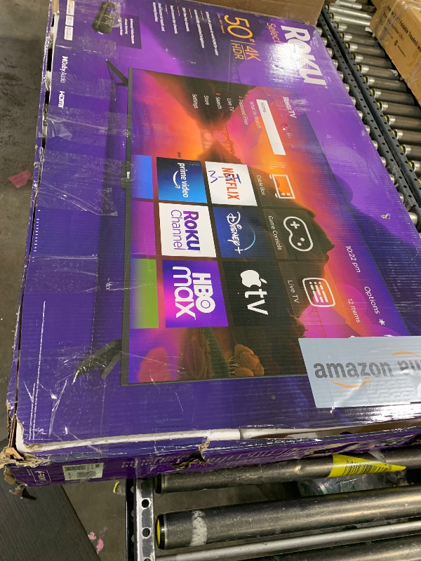 Photo 1 of Roku Smart TV – 50-Inch Select Series 4K HDR RokuTV with Roku Enhanced Voice Remote, Brilliant 4K Picture, Automatic Brightness, & Seamless Streaming – Live Local News, Sports, Family Entertainment