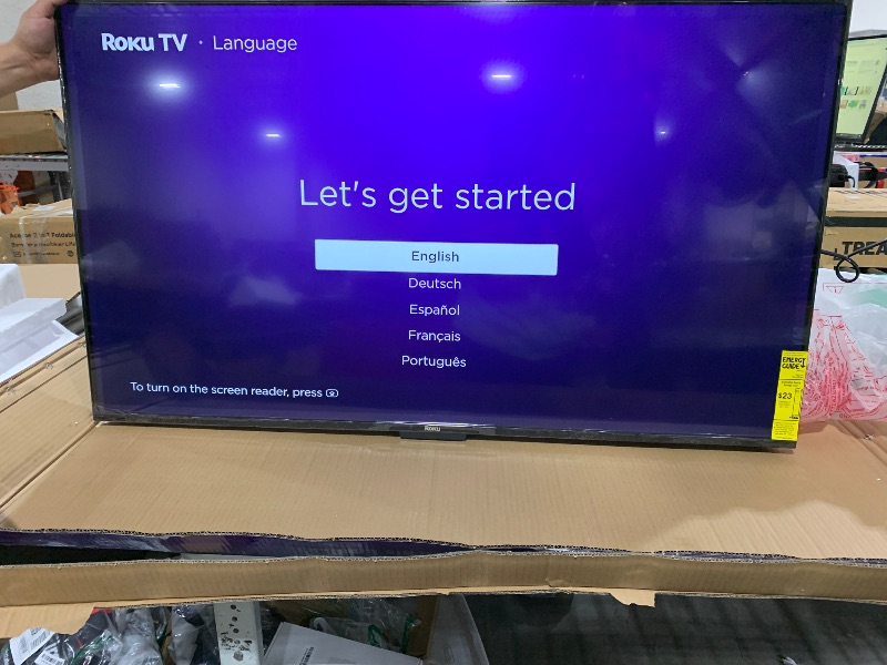 Photo 1 of Roku Smart TV – 50-Inch Select Series 4K HDR RokuTV with Roku Enhanced Voice Remote, Brilliant 4K Picture, Automatic Brightness, & Seamless Streaming – Live Local News, Sports, Family Entertainment