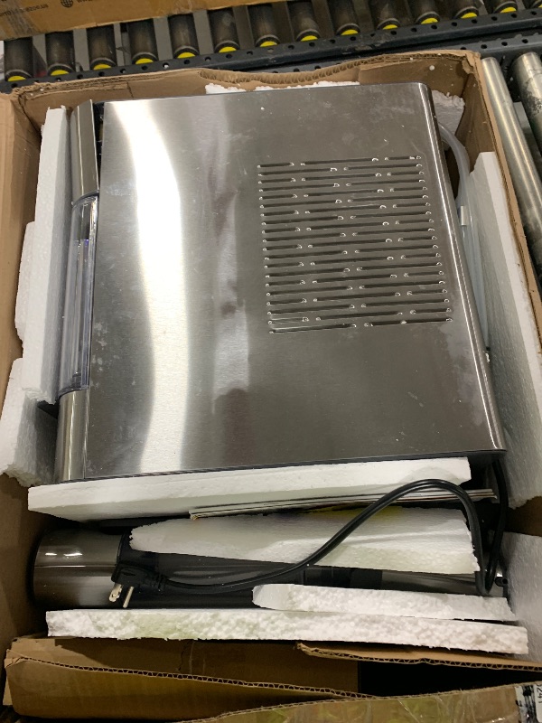 Photo 1 of GE Profile Opal 2.0 Ultra Nugget Ice Maker with Side Tank and Scale Inhibiting Filter, Scoop Included, 38 lbs in 24 Hours, Pellet Ice Machine with WiFi & Smart Connected, Stainless Steel