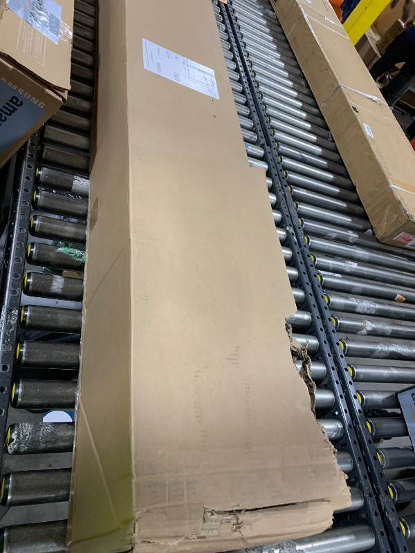 Photo 1 of Amazon Basics Smart Box Spring Bed Base, 9-Inch Height Sturdy Mattress Foundation, Strong Metal Support, Tool-Free Easy Assembly, King, 79" L x 75.5" W x 9" H, White