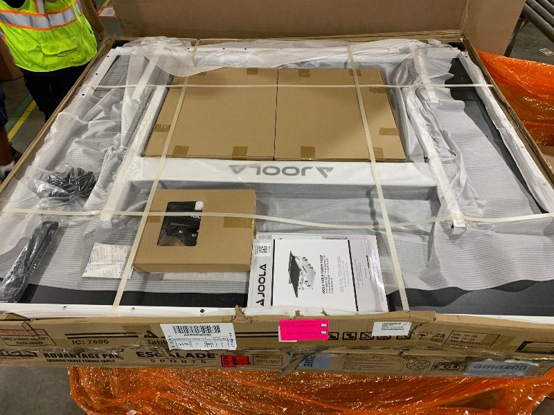 Photo 1 of JOOLA Rally TL Professional MDF Indoor Ping Pong Table w/Quick Clamp Table Tennis Net & Post Set - 10 Minute Easy Assembly - Corner Ball Holders - Tournament Quality - Includes Playback Mode