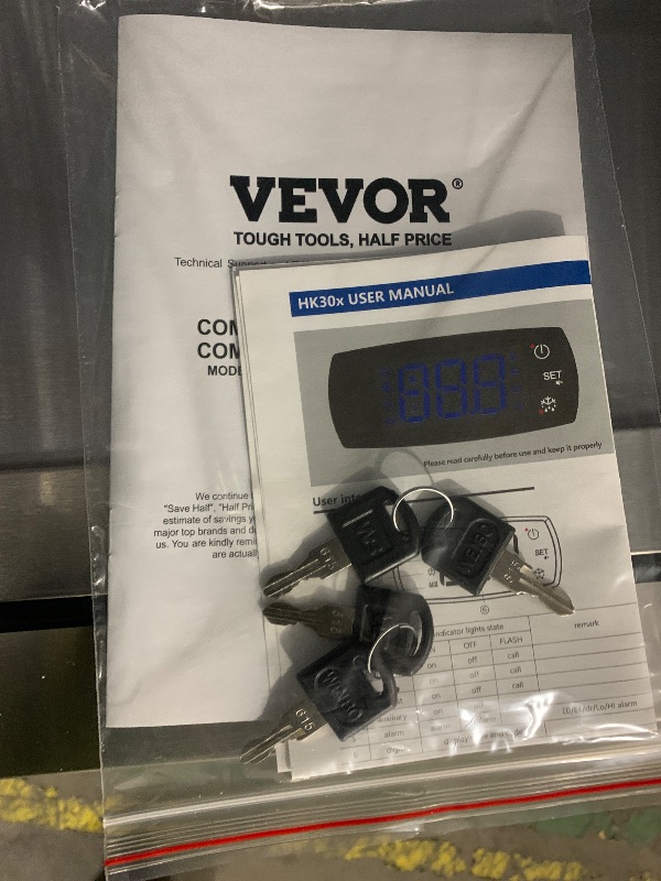 Photo 1 of VEVOR Commercial Refrigerator 44.21 Cu.ft, Reach In 54.4" W Upright Refrigerator 2 Doors, Auto-Defrost Stainless Steel Reach-in Refrigerator with 8 Shelves, 33 to 41? Temp Control, LED Light, 4 Wheels