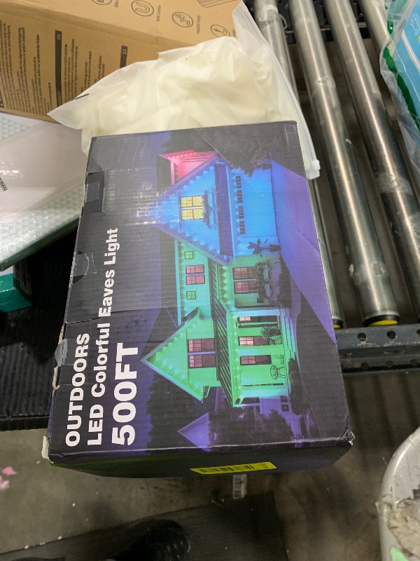 Photo 1 of CETELUMA 500FT Permanent Outdoor RGB Lights, IP67 Waterproof Smart Eave Lighting, with App/Remote Control Eaves Light, DIY LED Scenes Modes for House Roof Decor,Christmas,Party