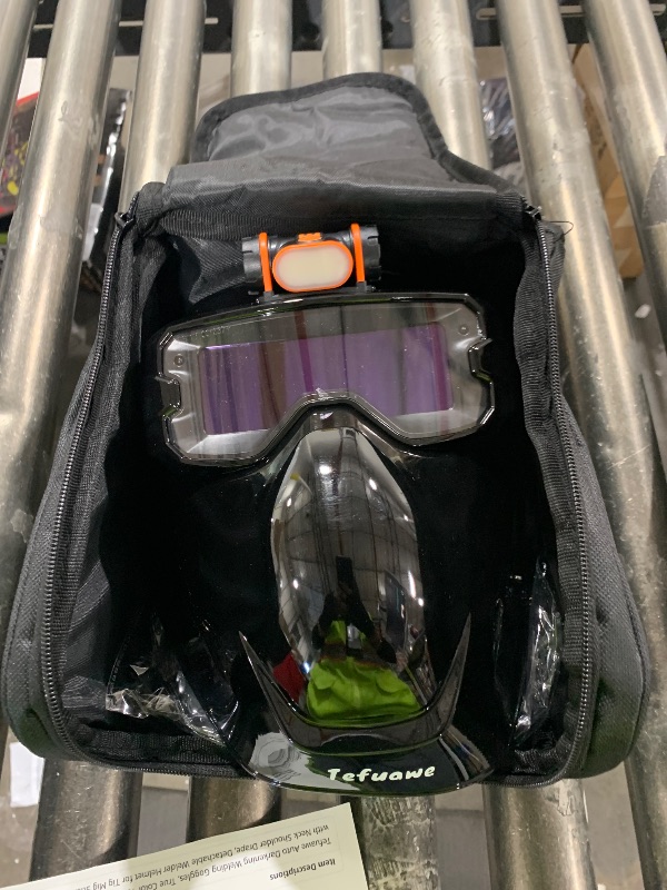 Photo 1 of Tefuawe Auto Darkening Welding Goggles, True Color Technology, Digital LCD lens, Welding Hood with Neck Shoulder Drape, Detachable Welder Helmet for Tig Mig Stick Plasma Cut