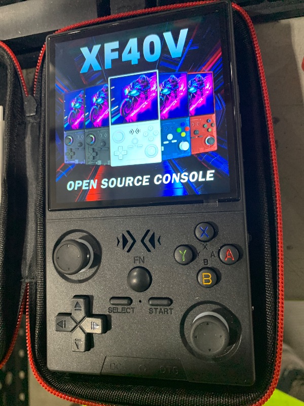 Photo 1 of UYTGXEN XF40V Retro Handheld Game Console with 2*Detachable Long Joysticks, 4.0-Inch HD IPS Screen Retro Gaming Console, Preloaded Classic Games with Multiple Emulator, Pocket Video Gaming