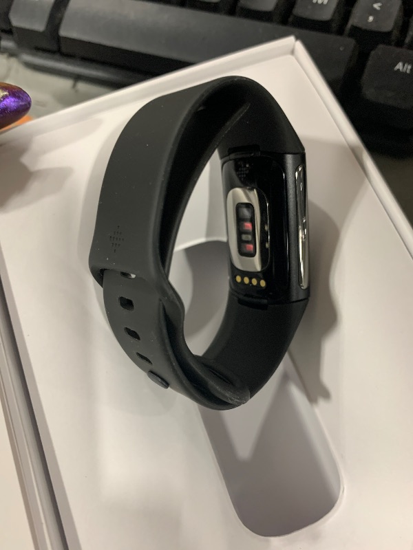 Photo 1 of Fitbit Charge 6 Fitness Tracker with Google apps, Heart Rate on Exercise Equipment, 6-Months Premium Membership Included, GPS, Health Tools and More, Obsidian/Black, One Size (S & L Bands Included)