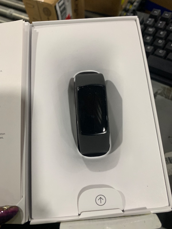 Photo 1 of Fitbit Charge 6 Fitness Tracker with Google apps, Heart Rate on Exercise Equipment, 6-Months Premium Membership Included, GPS, Health Tools and More, Obsidian/Black, One Size (S & L Bands Included)