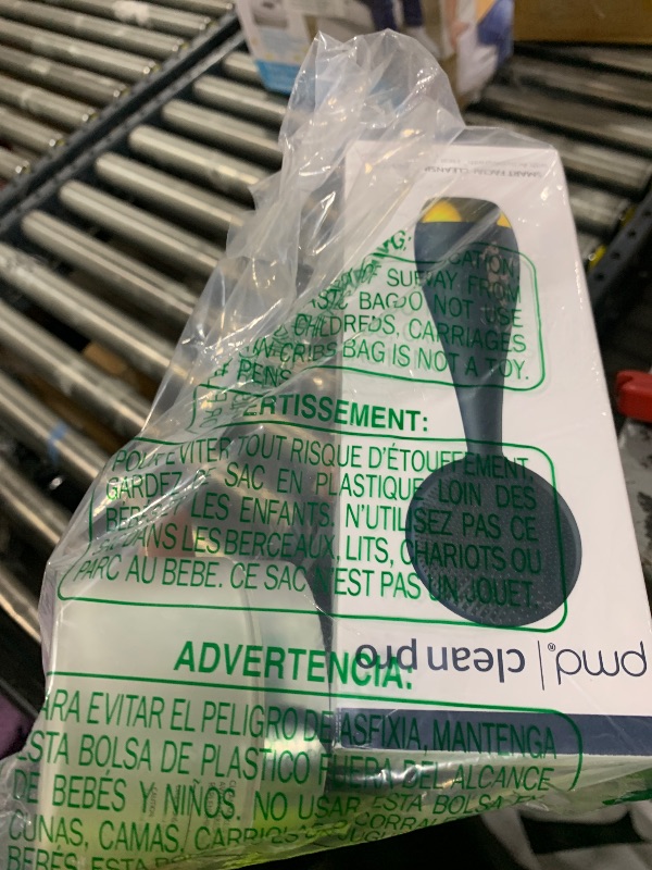 Photo 1 of PMD Beauty Clean Pro - Electric Facial Cleansing Brush, Smart Facial Device with Silicone Brush & Heated Anti-Aging Aluminum, Gemstone, Precious Metal Massager, Navy +Balm